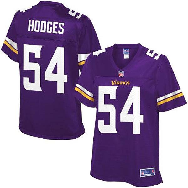 Pro Line Women's Minnesota Vikings #54 Gerald Hodges Team Color Jersey - Purple