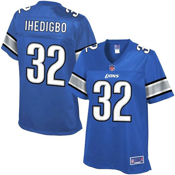 Pro Line Womens Detroit Lions #32 James Ihedigbo Team Color Jersey