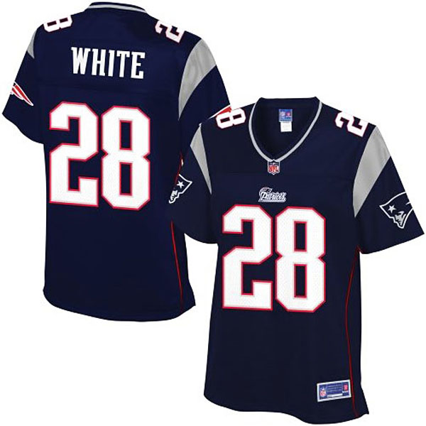 Pro Line Womens New England Patriots #28 James White Team Color Jersey