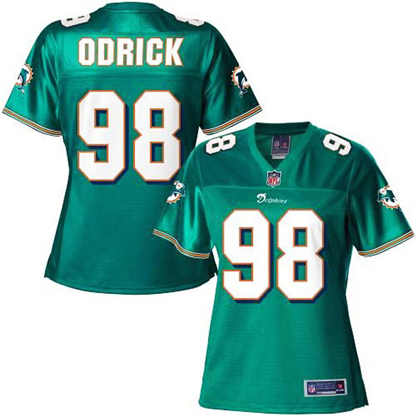 Pro Line Women's Miami Dolphins #98 Jared Odrick Team Color Jersey