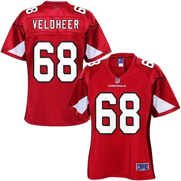 Pro Line Womens Arizona Cardinals #68 Jared Veldheer Team Color Jersey