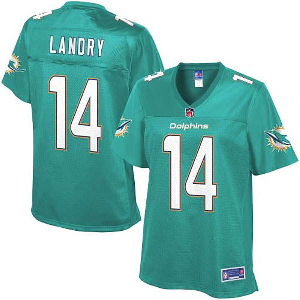 Pro Line Womens Miami Dolphins #14 Jarvis Landry Team Color Jersey