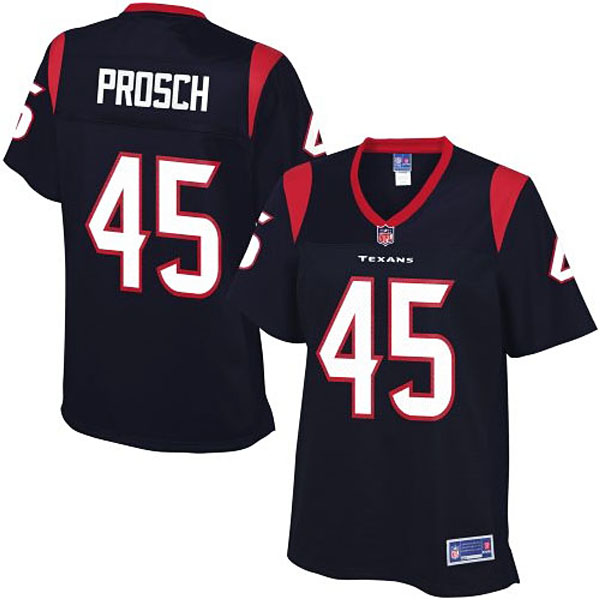 Pro Line Womens Houston Texans #45 Jay Prosch Team Color Jersey