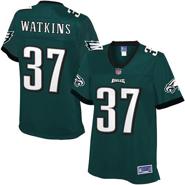 Pro Line Women's Philadelphia Eagles #37 Jaylen Watkins Team Color Jersey