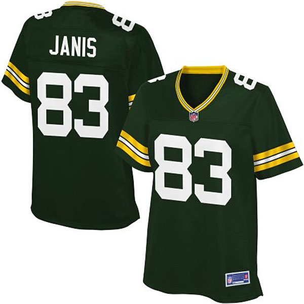 Pro Line Womens Green Bay Packers #83 Jeff Janis Team Color Jersey