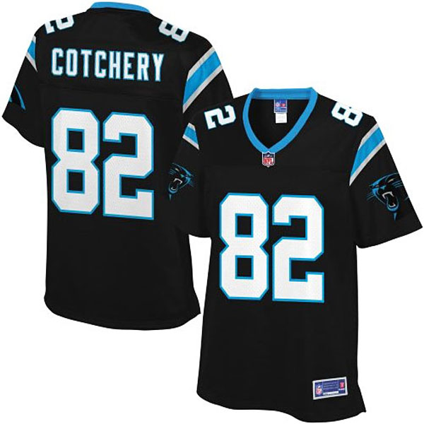 Pro Line Women's Carolina Panthers #82 Jerricho Cotchery Team Color Jersey