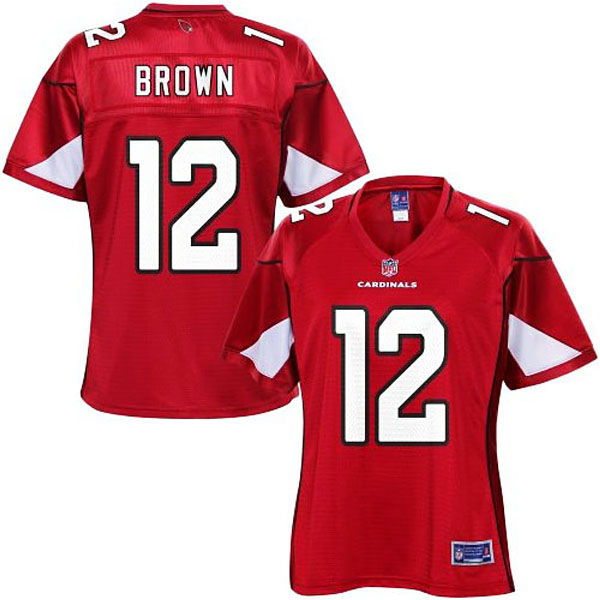 Pro Line Womens Arizona Cardinals #12 John Brown Team Color Jersey