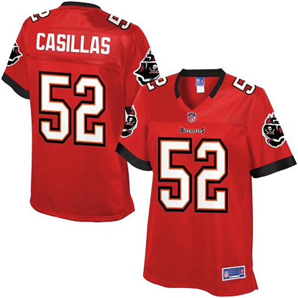 Pro Line Women's Tampa Bay Buccaneers #52 Jonathan Casillas Team Color Jersey