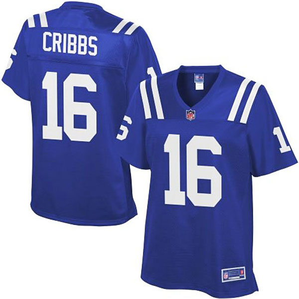 Pro Line Womens Indianapolis Colts #16 Josh Cribbs Team Color Jersey