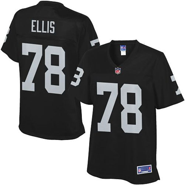 Pro Line Womens Oakland Raiders #78 Justin Ellis Team Color Jersey