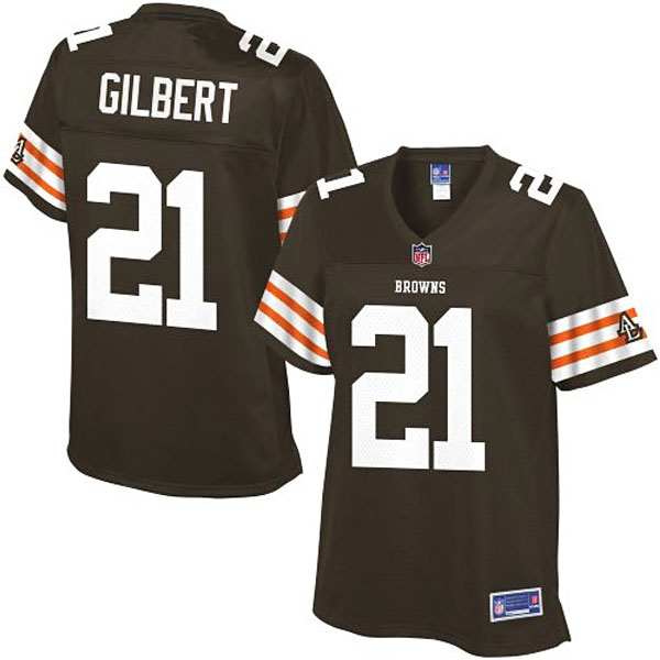 Pro Line Women's Cleveland Browns #21 Justin Gilbert Team Color Jersey