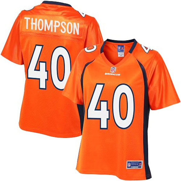 Pro Line Womens Denver Broncos #40 Juwan Thompson Team Color Jersey