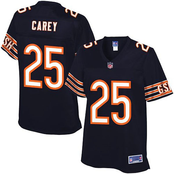 Pro Line Womens Chicago Bears #25 Ka''Deem Carey Team Color Jersey