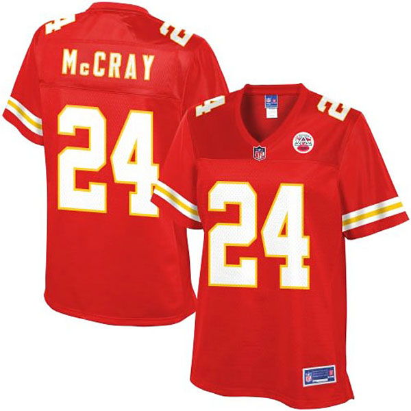 Pro Line Womens Kansas City Chiefs #24 Kelcie McCray Team Color Jersey