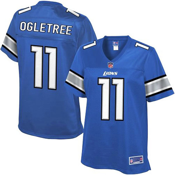 Pro Line Women's Detroit Lions #11 Kevin Ogletree Team Color Jersey