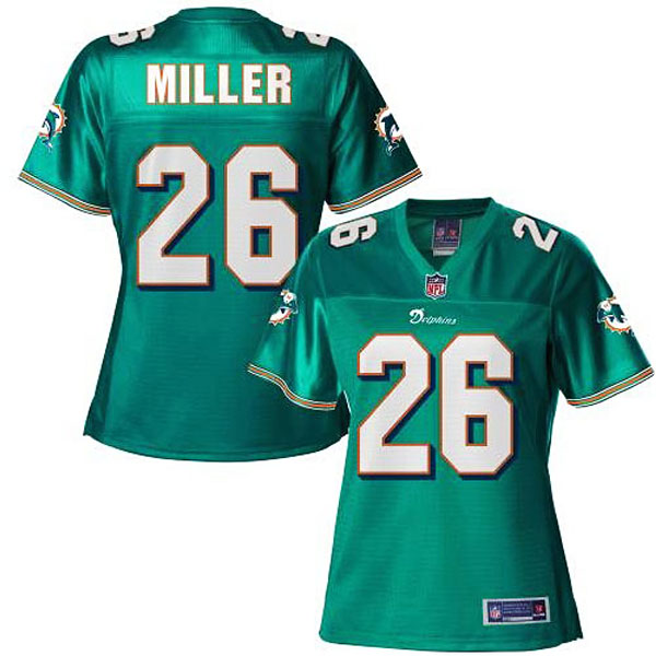 Pro Line Women's Miami Dolphins #26 Lamar Miller Team Color Jersey