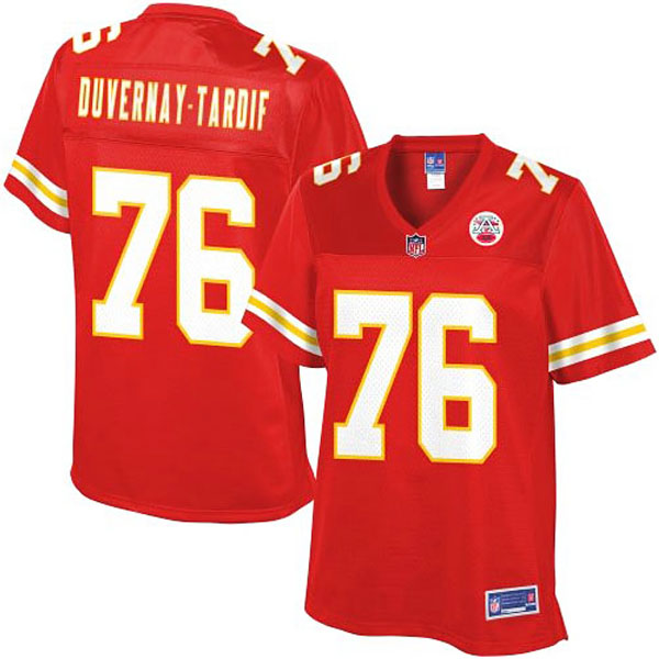 Pro Line Womens Kansas City Chiefs #76 Laurent Duvernay-Tardif Team Color Jersey