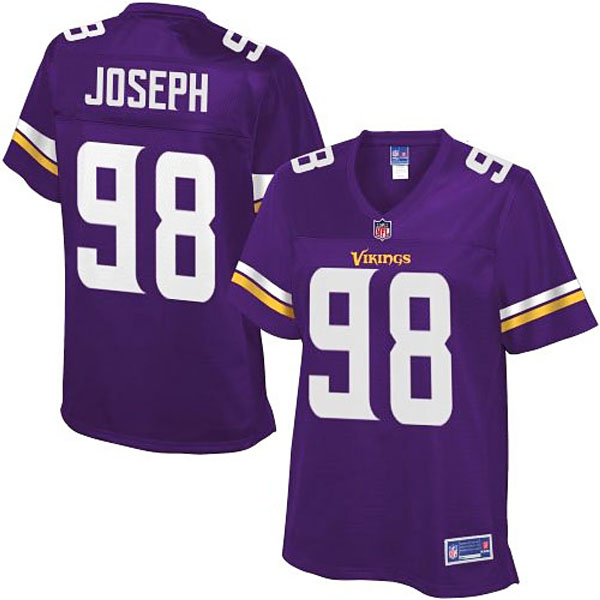 Pro Line Womens Minnesota Vikings #98 Linval Joseph Team Color Jersey