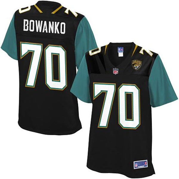 Pro Line Women's Jacksonville Jaguars #70 Luke Bowanko Team Color Jersey