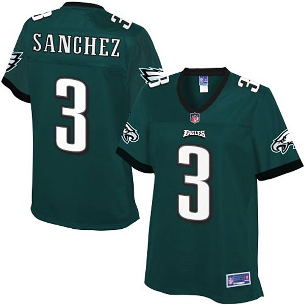 Pro Line Women's Philadelphia Eagles #3 Mark Sanchez Team Color Jersey