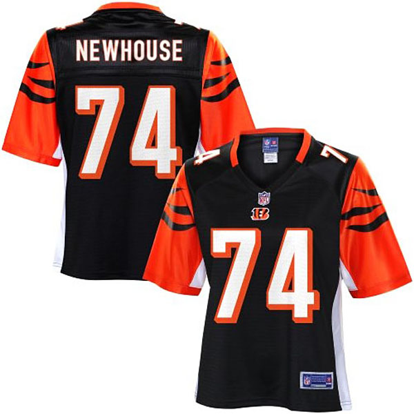 Pro Line Womens Cincinnati Bengals #74 Marshall Newhouse Team Color Jersey