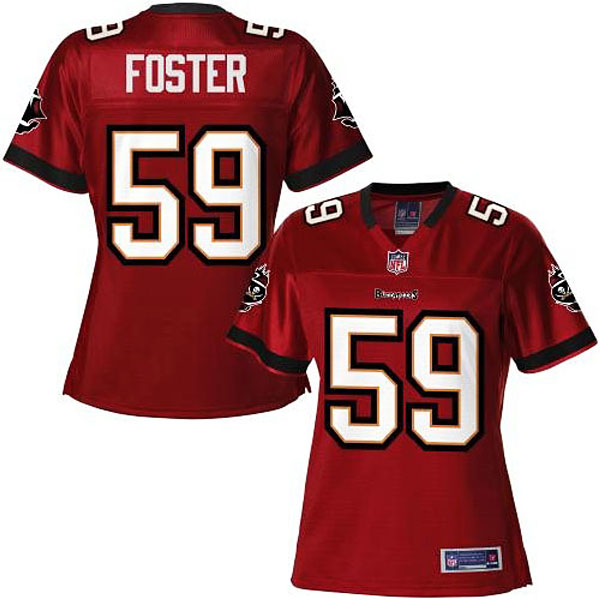 Pro Line Women's Tampa Bay Buccaneers #59 Mason Foster Team Color Jersey