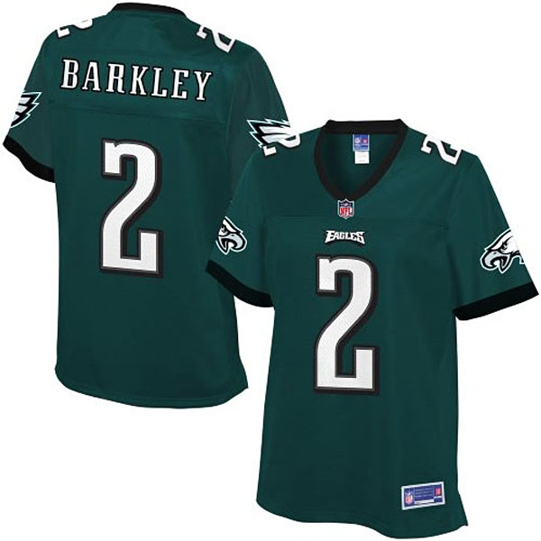 Pro Line Women's Philadelphia Eagles #2 Matt Barkley Team Color Jersey