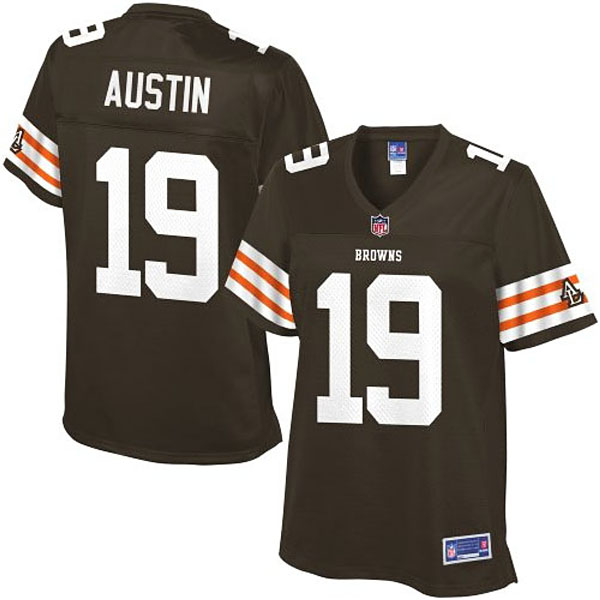 Pro Line Womens Cleveland Browns #19 Miles Austin Team Color Jersey