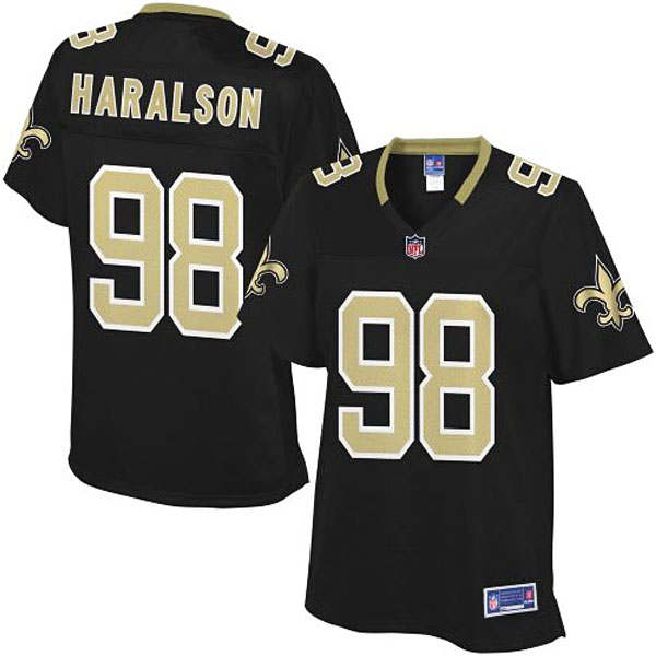 Pro Line Women's New Orleans Saints #98 Parys Haralson Team Color Jersey