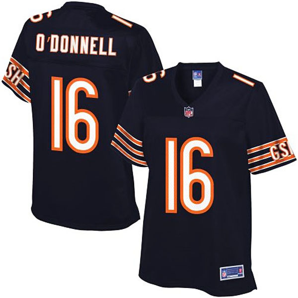 Pro Line Womens Chicago Bears #16 Pat O''Donnell Team Color Jersey