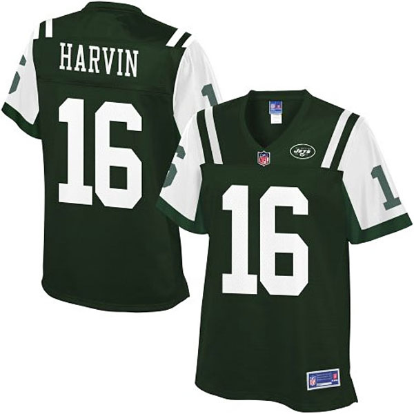 Pro Line Womens New York Jets #16 Percy Harvin Team Color Jersey