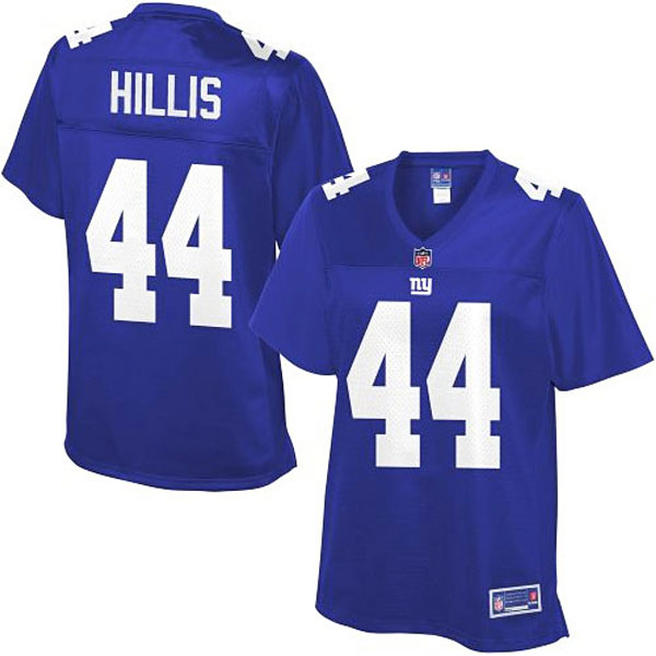 Pro Line Women's New York Giants #44 Peyton Hillis Team Color Jersey