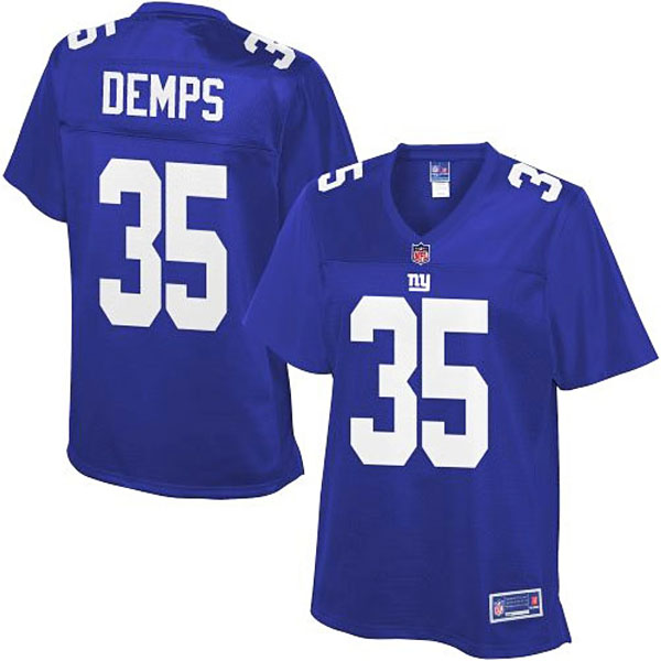 Pro Line Women's New York Giants #35 Quintin Demps Team Color Jersey