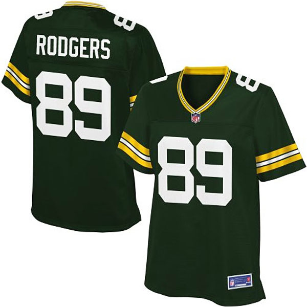 Pro Line Womens Green Bay Packers #89 Richard Rodgers Team Color Jersey