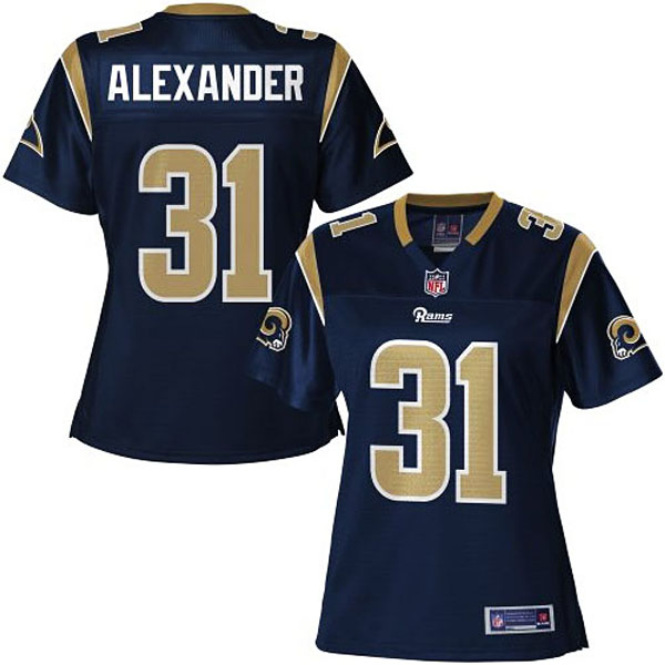 Pro Line Womens St. Louis Rams Maurice Alexander Team Color Jersey