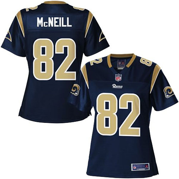 Pro Line Women's St. Louis Rams Mike McNeill Team Color Jersey - Navy