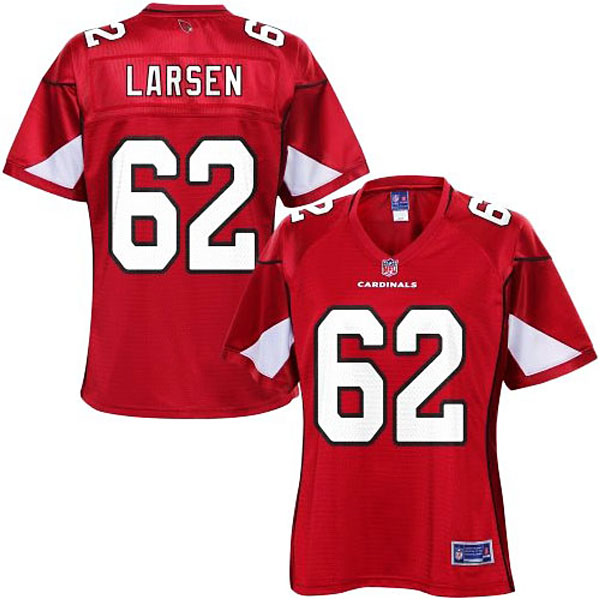 Pro Line Womens Arizona Cardinals #62 Ted Larsen Team Color Jersey