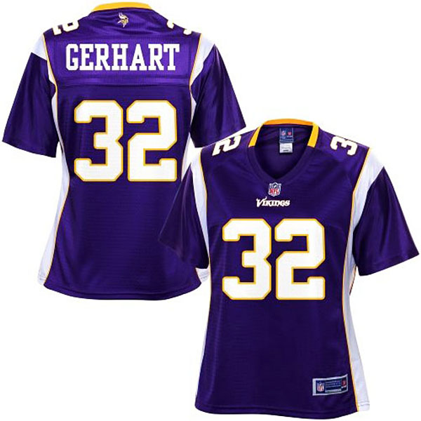 Pro Line Women's Minnesota Vikings #32 Toby Gerhart Team Color Jersey