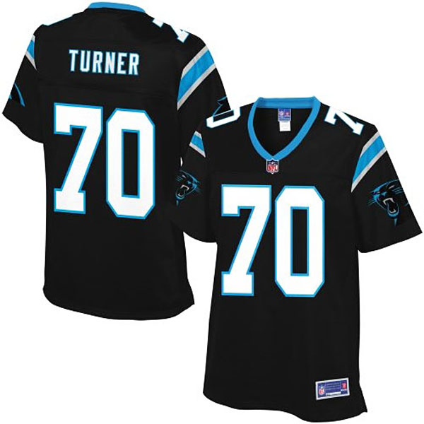 Pro Line Womens Carolina Panthers #70 Trai Turner Team Color Jersey