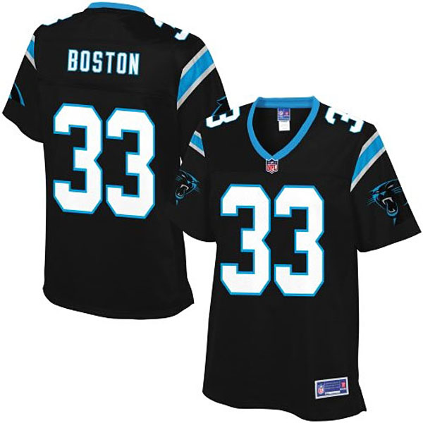 Pro Line Womens Carolina Panthers #33 Tre Boston Team Color Jersey