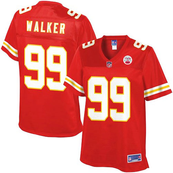 Pro Line Womens Kansas City Chiefs #99 Vance Walker Team Color Jersey