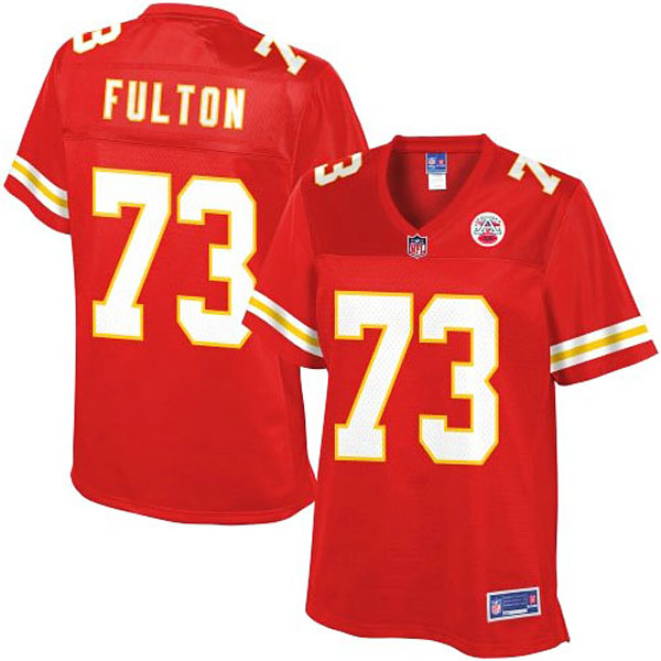 Pro Line Womens Kansas City Chiefs #73 Zach Fulton Team Color Jersey