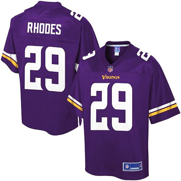 Pro Line Men's Minnesota Vikings #29 Xavier Rhodes Team Color Jersey - Purple