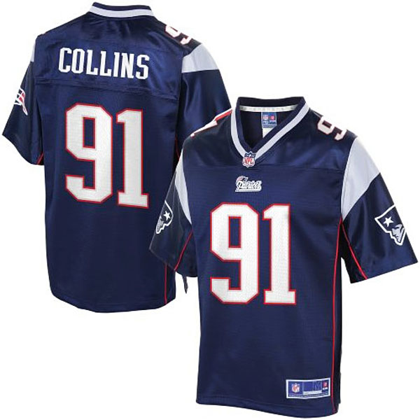 Pro Line Youth New England Patriots #91 Jamie Collins Navy Blue Jersey