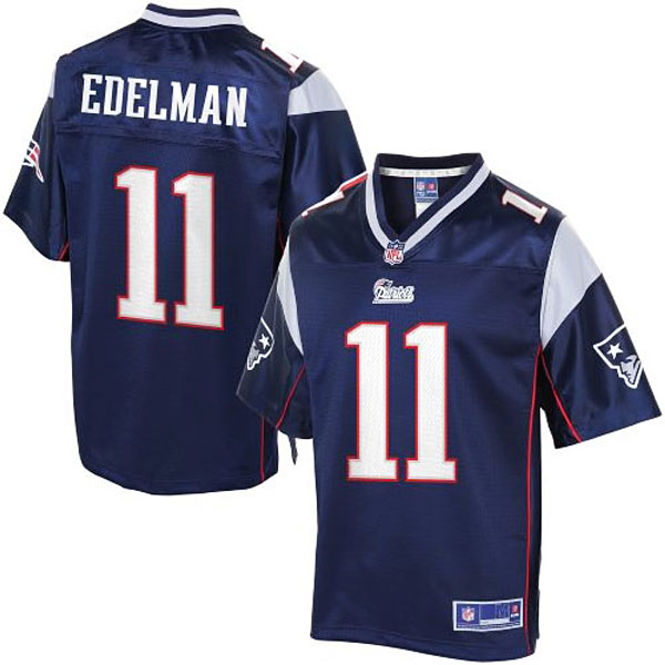 Pro Line Youth New England Patriots #11 Julian Edelman Navy Blue Jersey