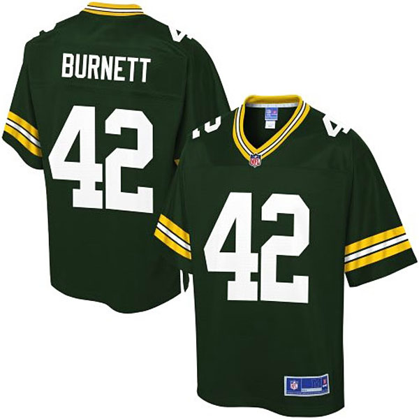 Pro Line Youth Green Bay Packers #42 Morgan Burnett Green Jersey