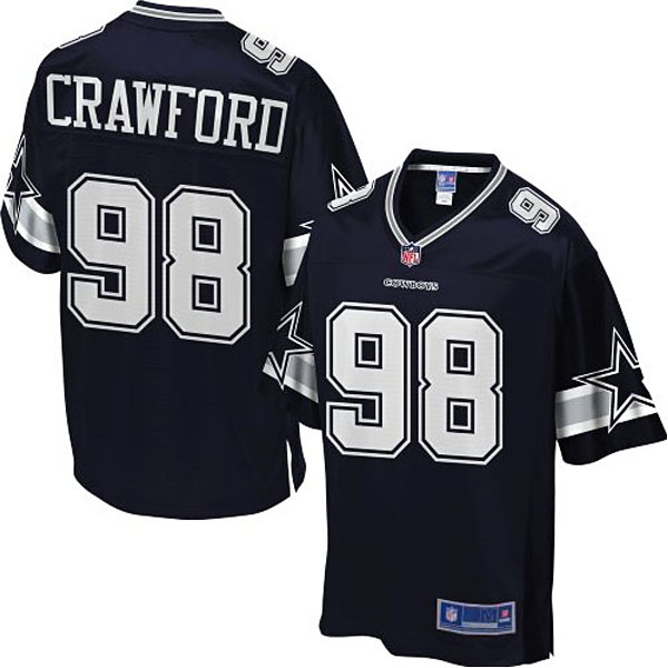 Pro Line Youth Dallas Cowboys #98 Tyrone Crawford Team Color Jersey