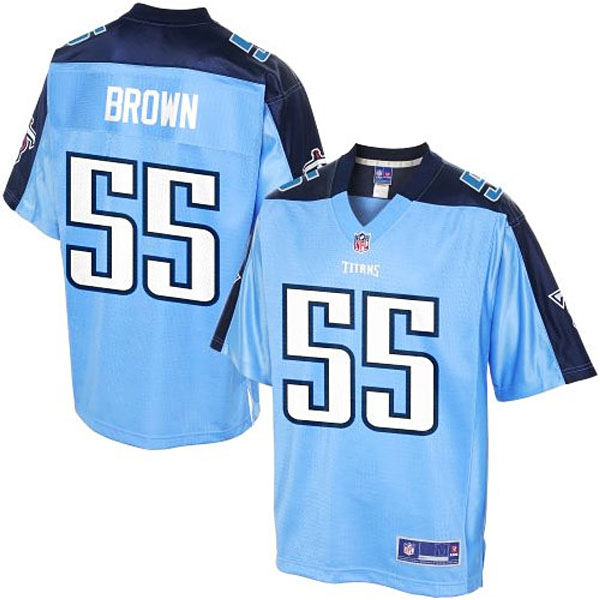 Pro Line Men's Tennessee Titans #55 Zach Brown Team Color Jersey