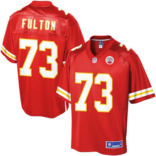 Pro Line Mens Kansas City Chiefs #73 Zach Fulton Team Color Jersey