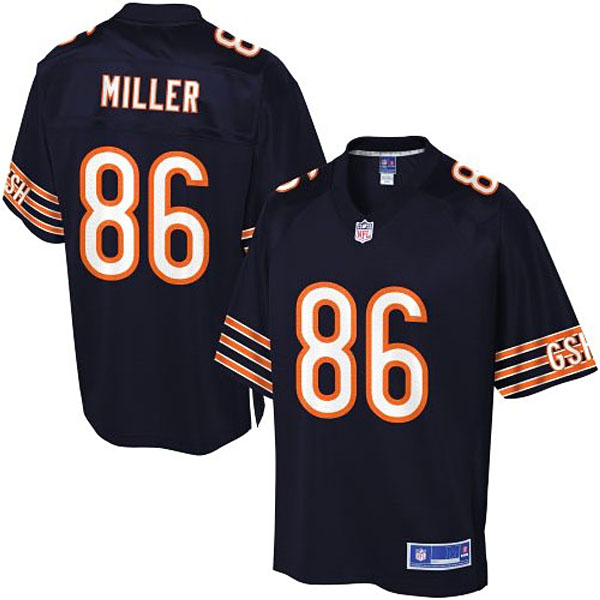 Pro Line Mens Chicago Bears #86 Zach Miller Team Color Jersey